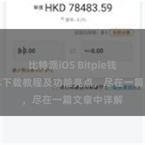 比特派iOS Bitpie钱包最新版本下载教程及功能亮点，尽在一篇文章中详解