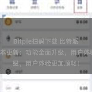 Bitpie扫码下载 比特派钱包最新版本更新：功能全面升级，用户体验更加顺畅！