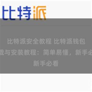 比特派安全教程 比特派钱包下载与安装教程：简单易懂，新手必看