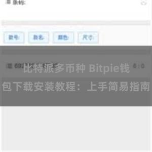 比特派多币种 Bitpie钱包下载安装教程：上手简易指南