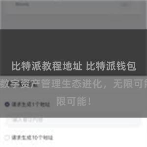 比特派教程地址 比特派钱包：数字资产管理生态进化，无限可能！