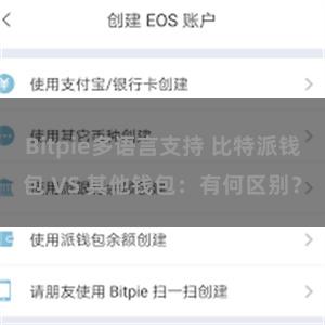 Bitpie多语言支持 比特派钱包 VS 其他钱包：有何区别？