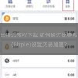 比特派教程下载 如何通过比特派(Bitpie)设置交易加速？