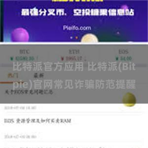 比特派官方应用 比特派(Bitpie)官网常见诈骗防范提醒