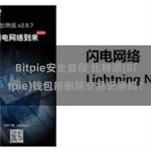 Bitpie安全教程 比特派(Bitpie)钱包能删除交易记录吗？