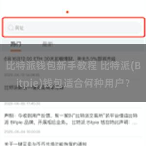 比特派钱包新手教程 比特派(Bitpie)钱包适合何种用户？