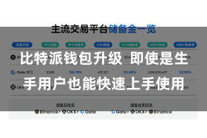 比特派钱包升级  即使是生手用户也能快速上手使用