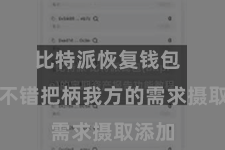 比特派恢复钱包  用户不错把柄我方的需求摄取添加