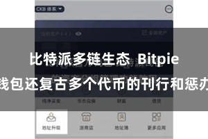 比特派多链生态  Bitpie钱包还复古多个代币的刊行和惩办